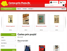 Tablet Screenshot of cartea-prin-posta.ro